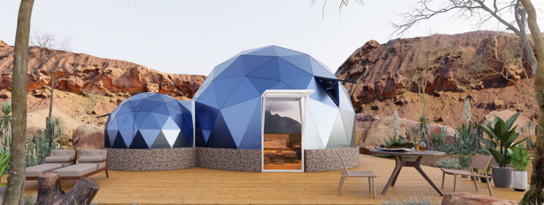 青县球形智能光伏玻璃星空房